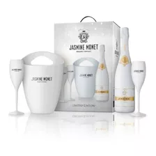 Kit Jasmine Monet White Champagne 750ml + Frapera + 2 Copas