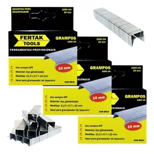 Grampos Grampeador Tapeceiro 10mm Tipo 53 3000 Unidades 3cx