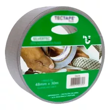 Fita Silvertape Prata Premium 48 Mm X 30 Metros Tectape