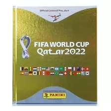 Livro Copa Do Mundo 2022 - Álbum Capa Dura Dourado