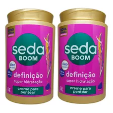 Kit 2 Creme Pentear Seda Boom Super Definição 1kg