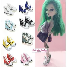  Tênis All Star P/ Boneca Monster High Ever After Sapatinho