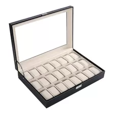 Caja Organizadora 24 Relojes Caja Gruesa Eco Cuero 