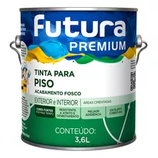 Tinta Para Pisos Premium Alta Aderência Futura 3,6l Cores