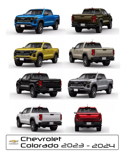 Letras Logotipo Tapa Batea Chevrolet Colorado Lt, Z71,  2023 Foto 6