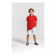 Conjunto Mundi Bermuda Sarja E Camiseta Polo Infantil Menino