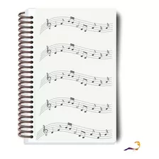 Caderno Musica Estudo Pautado 100 Paginas Grande 21x30