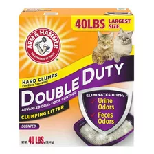 Arm&hammer Double Duty Arena Para Gatos Perfumada 40 Lbs X 18.14kg De Peso Neto