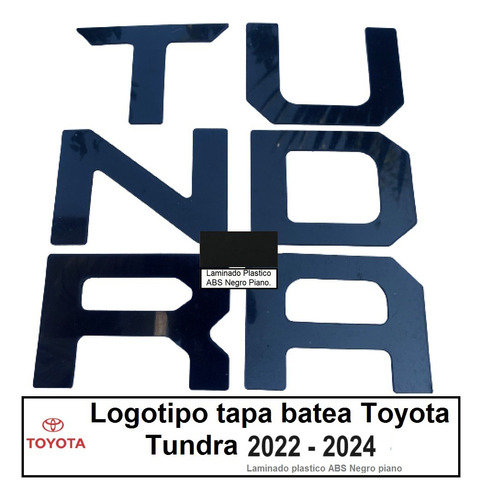 Letras Logotipo Tapa Batea (caja) Toyota Tundra 2022 - 2023 Foto 7