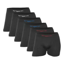 Boxer Hombre Algodón Briganti Lisos Boxers Pack X6 Hxim09533