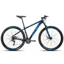 Bicicleta Aro 29 Gts Pro M5 Intense 24 Marchas Freio A Disco Cor Preto/azul Tamanho Do Quadro 21