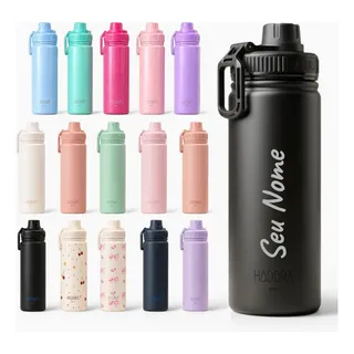 Garrafa Térmica Personalizada Com Seu Nome 600ml