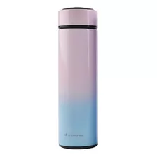 Squeeze Térmico Garrafinha Inox Agua Café Viagem Lazer 500ml Cor Rosa-chiclete