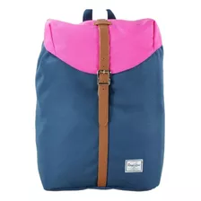 Mochila Escolar Azul Rosa