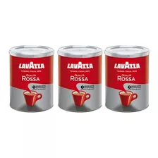 Kit 3 Cafés Moido Rossa Chocolate Italiano Lavazza 250 Gr