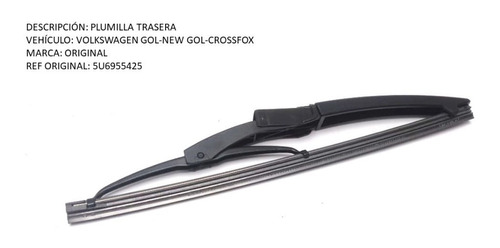 Foto de Plumilla Trasera Volkswagen Gol-new Gol-crossfox Original   