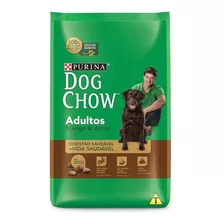 Alimento Dog Chow Para Cachorro Adulto Sabor Frango E Arroz Em Saco De 3kg