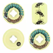 Roda Slime Balls Santa Cruz Screw Balls 54 Mm 99a Yellow