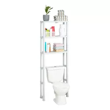 Estante Organizador 3 Niveles Para Baño Color Blanco