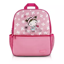 Mochila Escolar Menina Pequeninos Jacki Design - Ahl17270 Cor Rosa - Joaninha