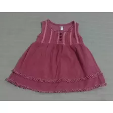 Vestido De Bebé De Corderoy Talle 12 Meses Marca Gimos Exc!!