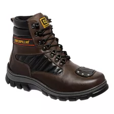 Bota Coturno Cat Motoqueiro 100% Couro Legitimo Caterpillar+