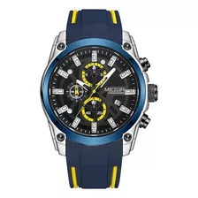 Relógio Megir Esportivo Luxo Funcional Moderno Original Top
