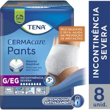 Fralda Roupa Íntima Tena Pants Ultra G/eg - 8 Unidades