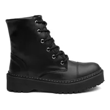 Bota Coturno Feminino Tratorada Blogueira L.l 2510 P