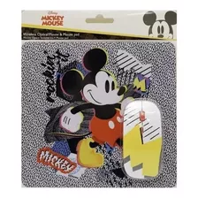 Kit Mouse Inalambrico Y Mouse Pad / Dism Mickey Mouse