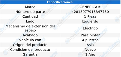 Espejo Hyundai Elantra 2015-2016 Electrico P/pintar Izq Rxc Foto 2