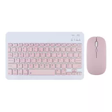 Teclado Y Mouse P/tablet Bluetooth Ultralijero Universl