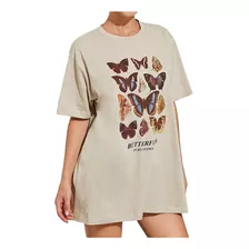 Camiseta Feminina Y Tops Butterflies In My Stomach Casual B