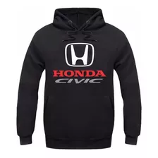 Moletom Canguru Honda Civic Carro Moleton Blusa De Frio Race