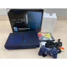 Sony Playstation 2 Bb Pack Midnighit Blue + Hd C/ Opl