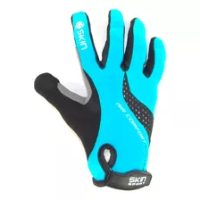 Luva Ciclismo Skin Air Gel Azul E Preto Tamanho Ggg