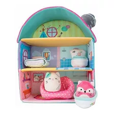 Squishville By Squishmallow Fifi's Cottage Townhouse, 2 Blai