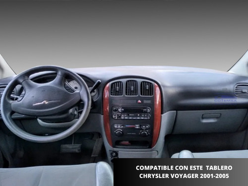 Frente Kit Adaptador Estreo Chrysler Voyager 01-05 1 Din Foto 3