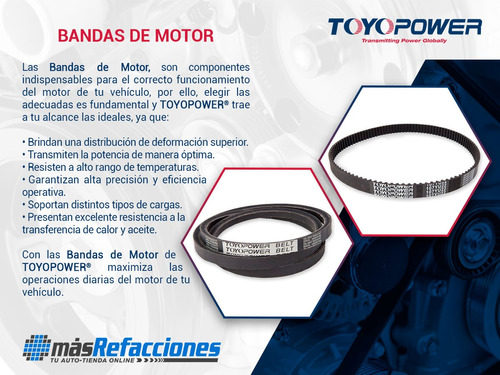 Banda Motor B/agua, D/h Sentra 1.6l 4 Cil 90 Al 97 Toyopower Foto 6