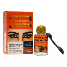 Henna Para Sobrancelhas Della & Delle Castanho Claro 8g 3un