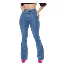 Calça Jeans Feminina Flare Cintura Alta C/ Elastano Sonhare
