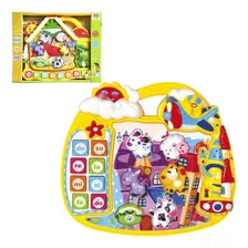 Teclado Infantil Educativo Paradise Animais Nuvem Dm Toys