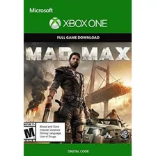  Mad Max - Jogo De Xbox One - 25 Dígitos