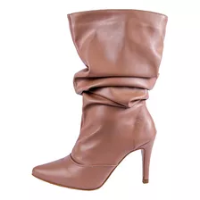 Bota Feminina Cano Médio Slouchy 1714 Napa