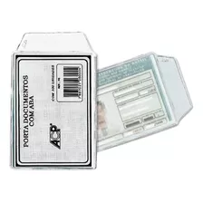 Kit Protetor Porta Documentos Cnh C/aba 100 Unidades