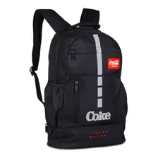 Mochila Coca Cola Original Escolar Espaçosa Nova Coleção Top