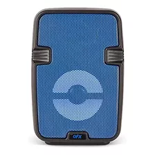 Altavoz Bluetooth Qfx Bt-60-bl De 4 Con Luces Led - Azul