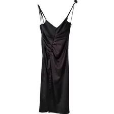 Vestido Lencero Zara Negro