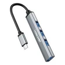 Hub Usb Tipo - C A 4 Puertos 1 Usb 3.0 Y 3 Usb 2.0