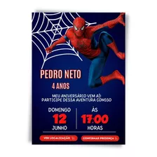 Convite Digital Interativo Homem Aranha 03